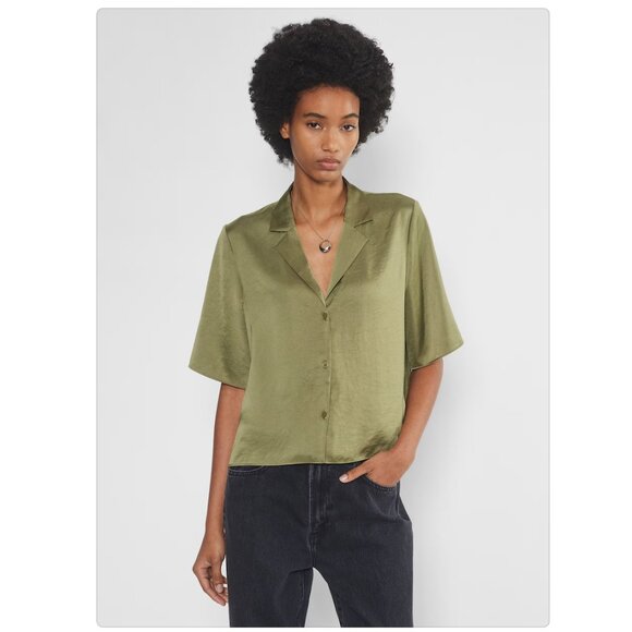 Aritzia Wilfred Beso Shirt | TAPIOCA YELLOW | Size L - Picture 4 of 4